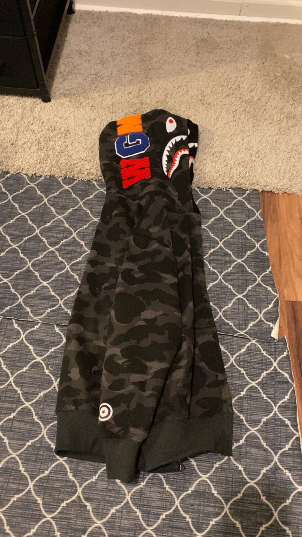 2 hoodie black bape hoodie