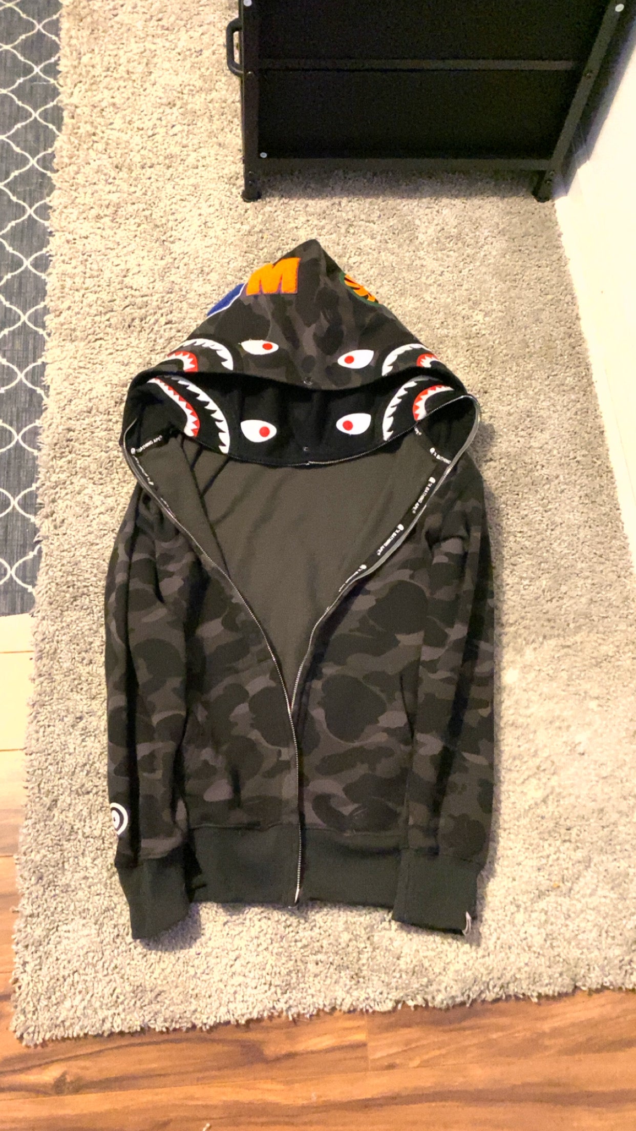 2 hoodie black bape hoodie