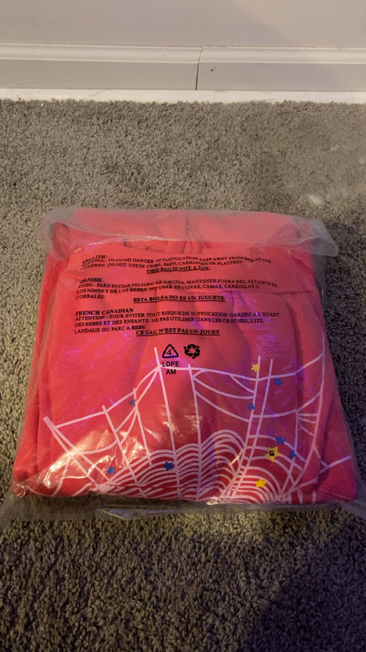 Pink spyder hoodie